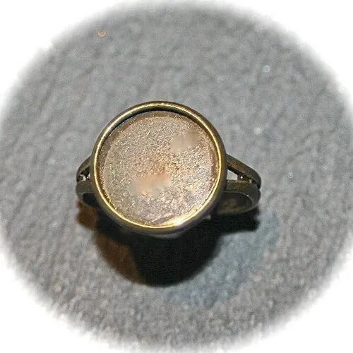 5 supports bagues ronds bronze 12mm