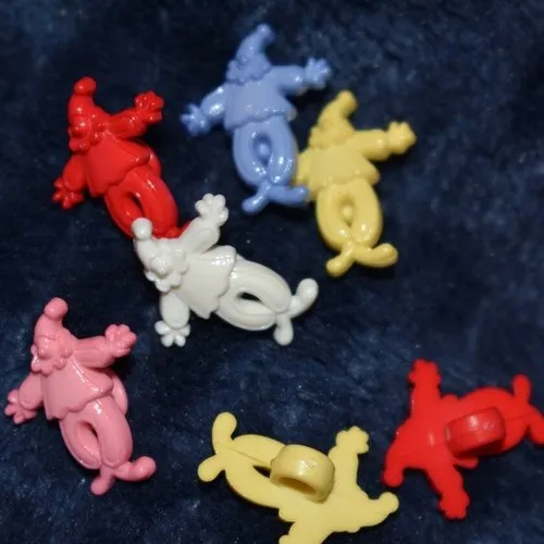 6 bouton  clown couture mercerie scrapbooking