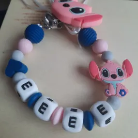 Attache sucette stitch