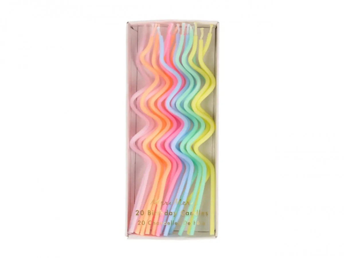 Bougies Twist pastel