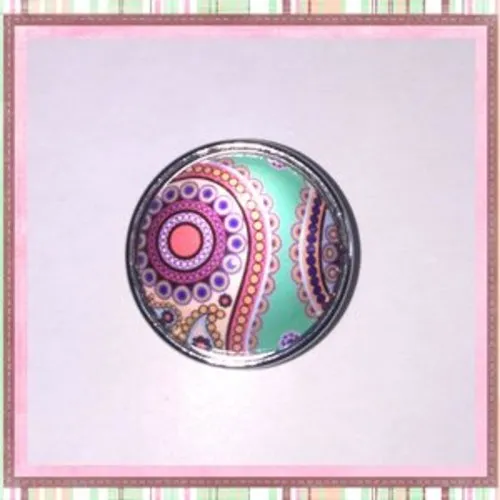 Bouton pression mandala