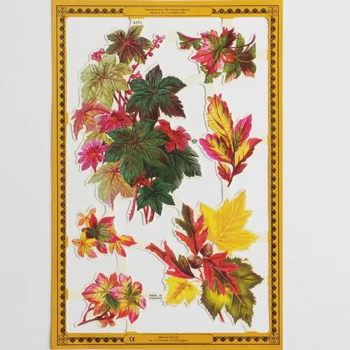 Chromos images anciennes vintage feuilles