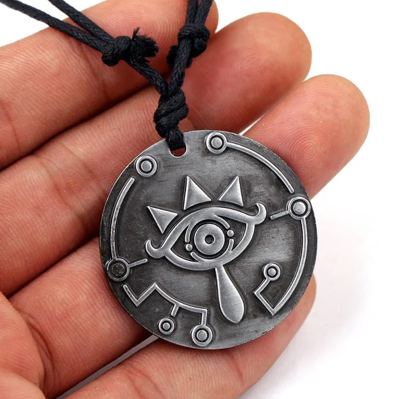 Collier Année 90 Vintage Pendentif Fait Main En Métal