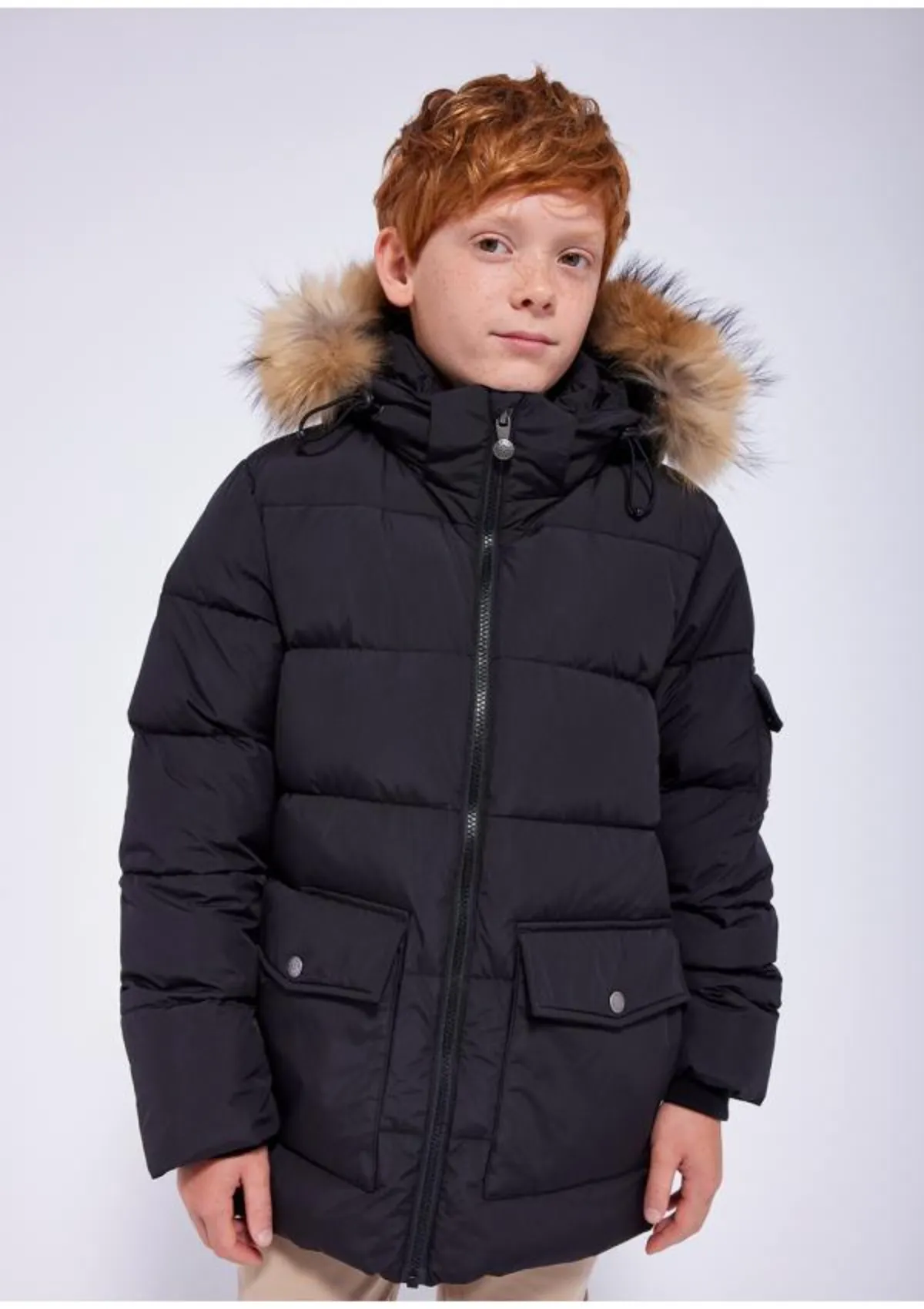 Doudoune Authentic Smooth Fur Black