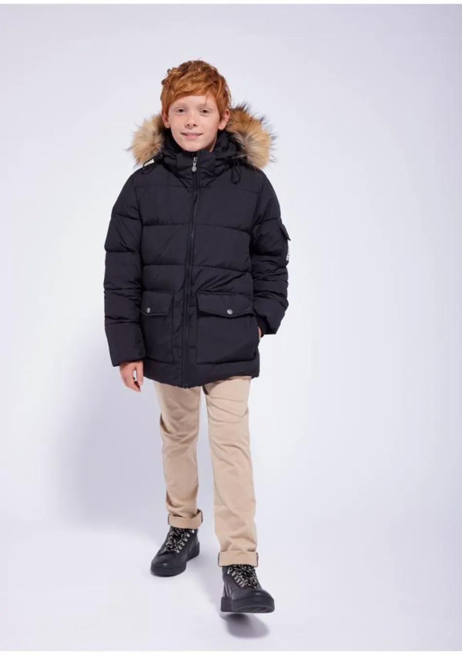 Doudoune Authentic Smooth Fur Black