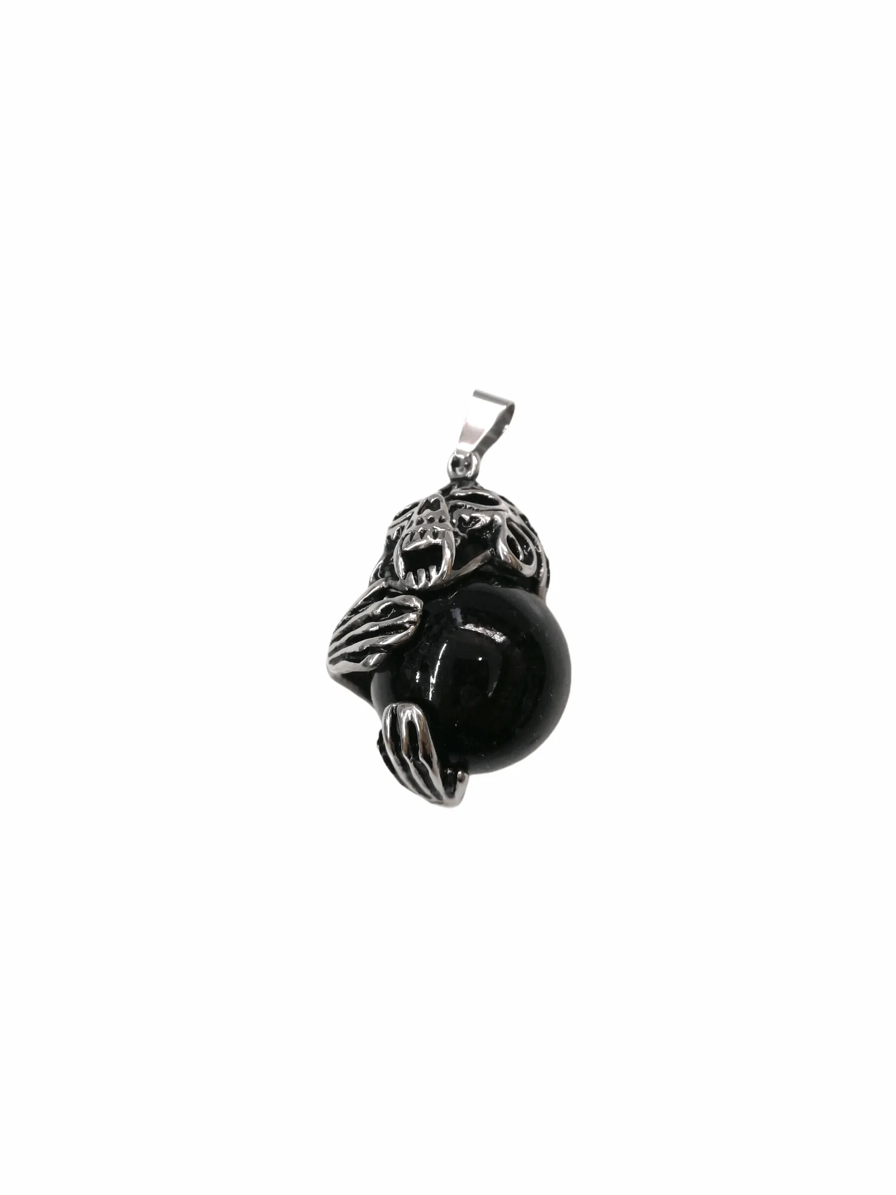 HOMME - Collier pendentif gorille INOX (x2)