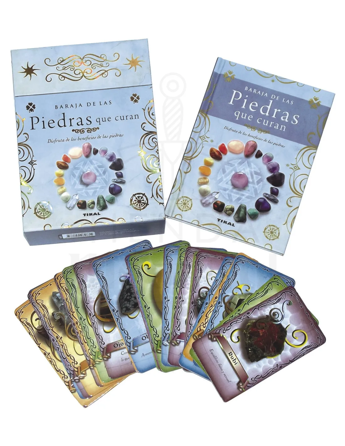 Jeu de cartes de pierres de guérison (en espagnol) ⚔️ Boutique Épées