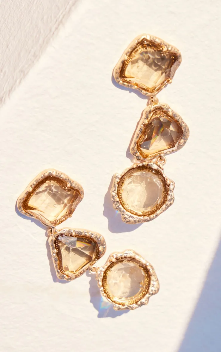 Label PLT Boucles d'oreilles XXL nude à effet fondu