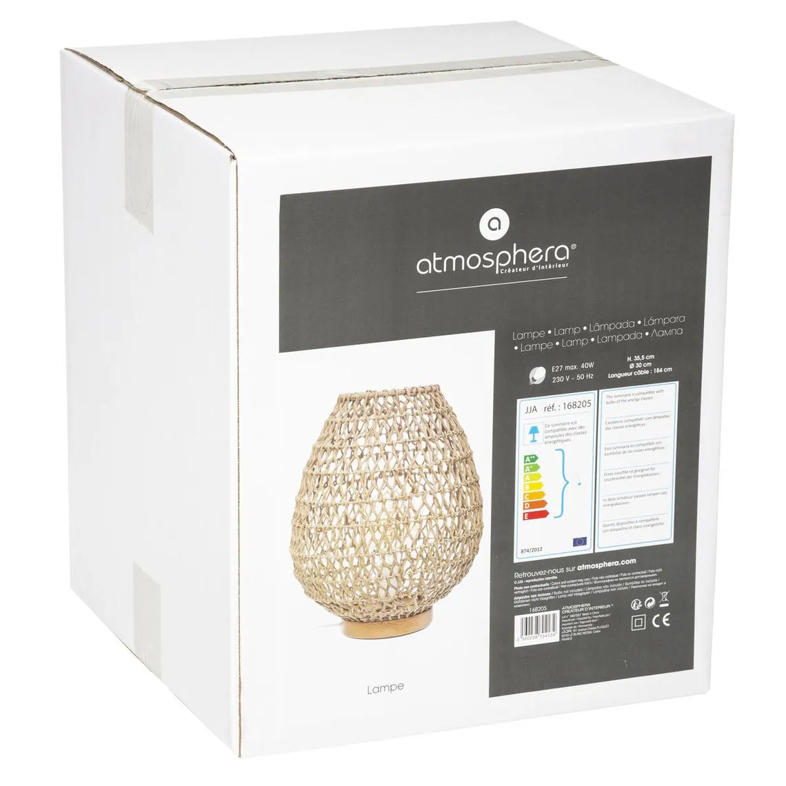 LAMPE MET+PAPIER ETE  ETEL | 3 Suisses