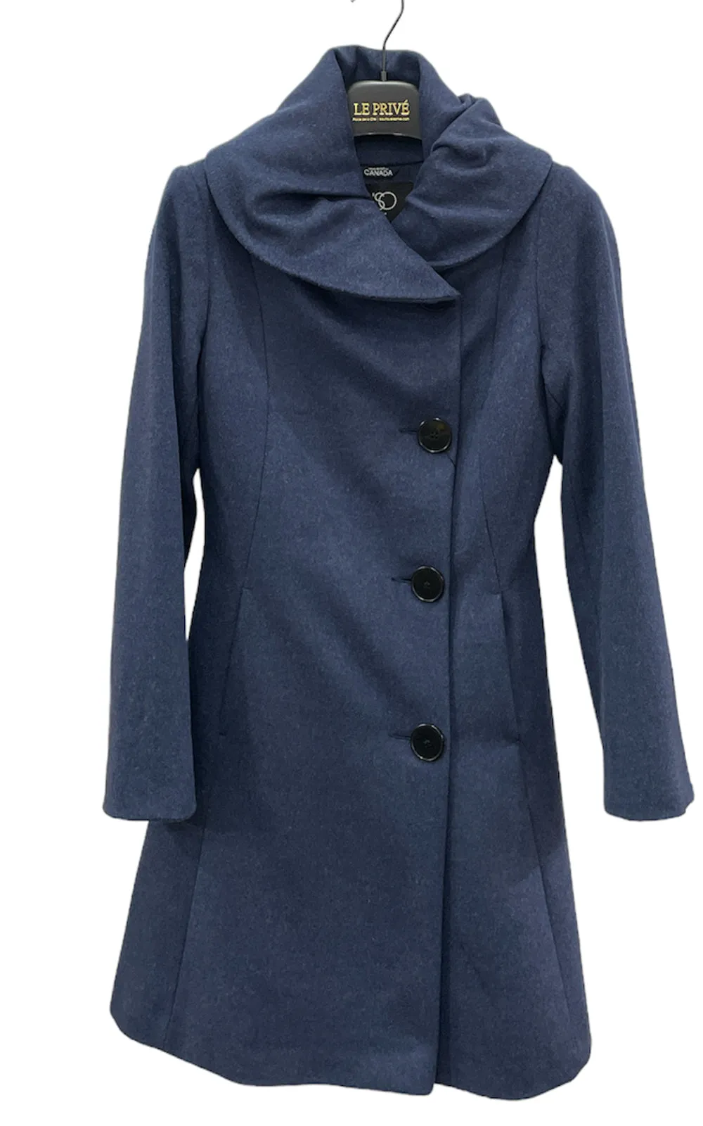 Manteau de laine ajusté