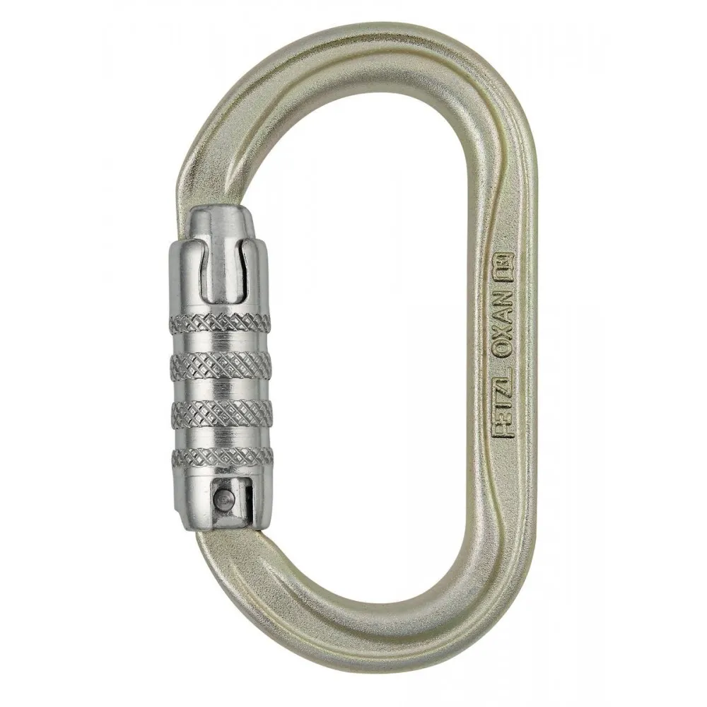 Mousqueton OXAN doré ovale PETZL I Sécurama