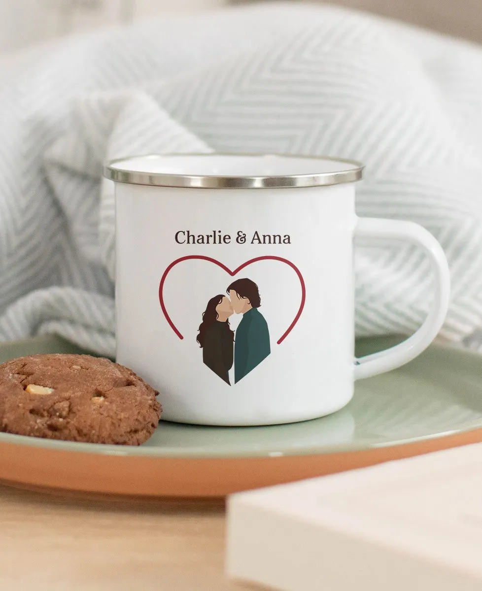 Mug Couple bisou personnalisé