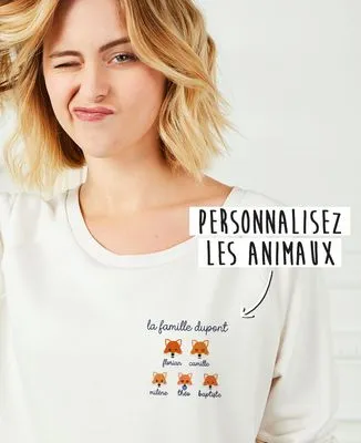 Mug Famille animaux personnalisé