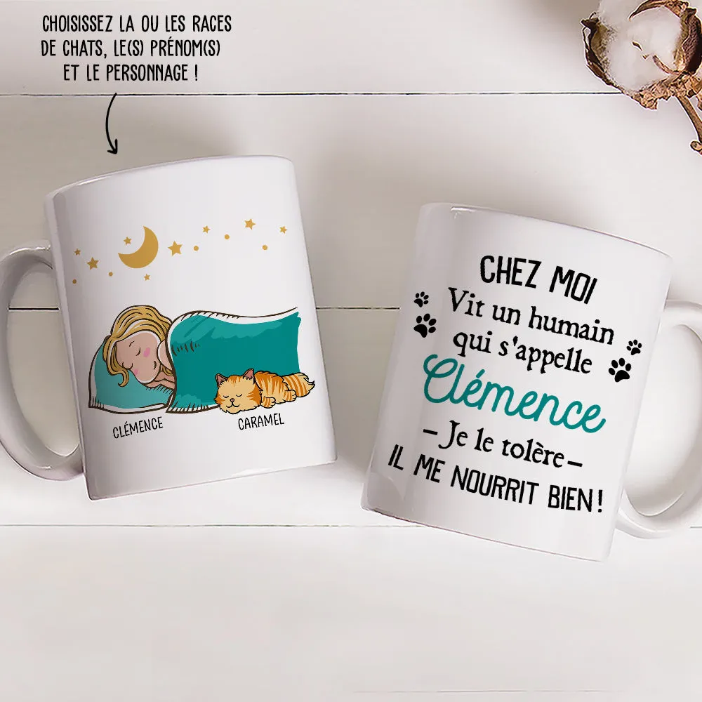 Mug Personnalisé - Chez Moi Vit Un Humain