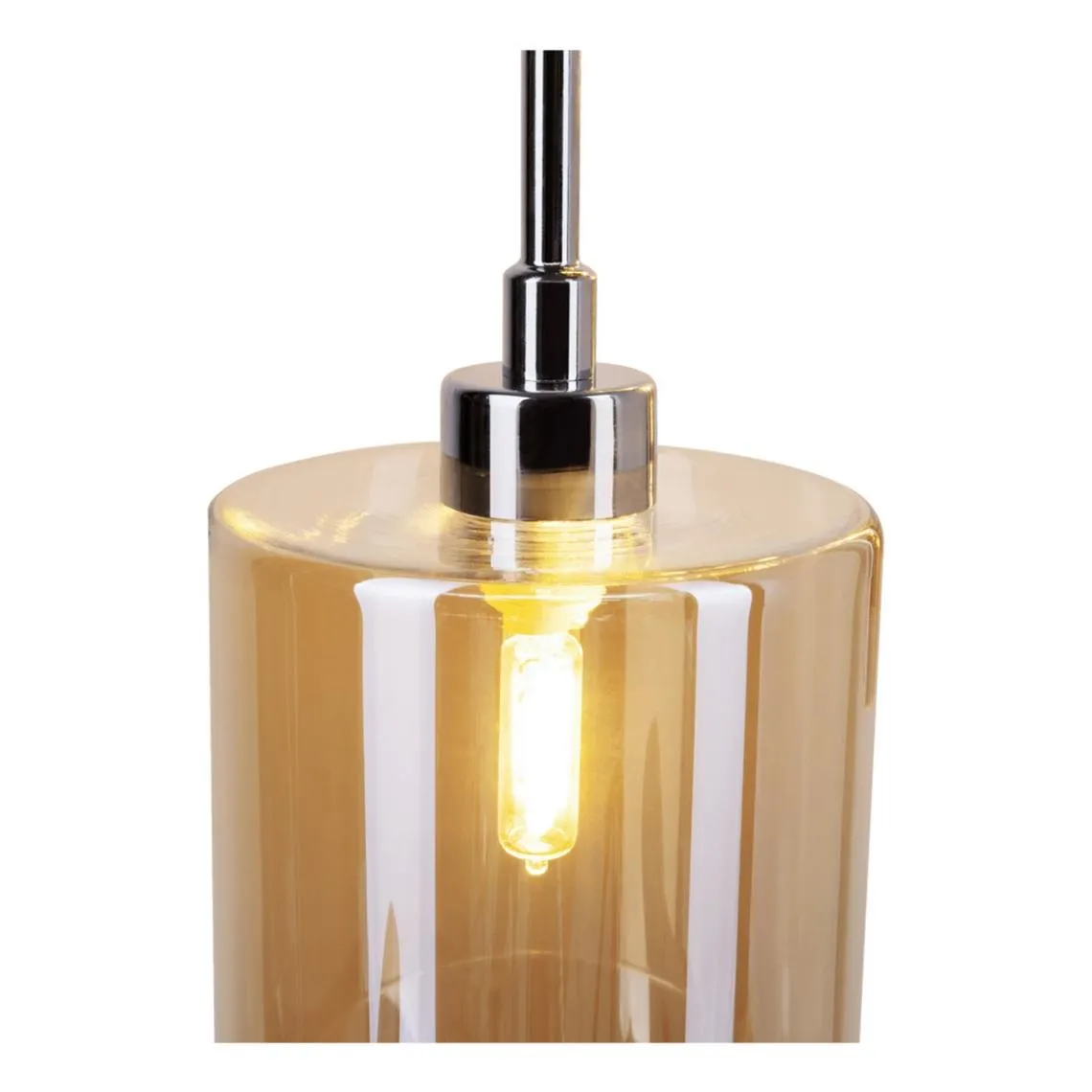 Pendentif incl. 6xG9 28W Chrome / Champagne  | 3 Suisses