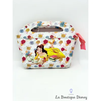 Pochette La belle et la bête roses Disney trousse maquillage