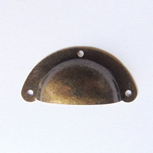 Poignee pour meuble porte tiroir boite metal bronze (r232)