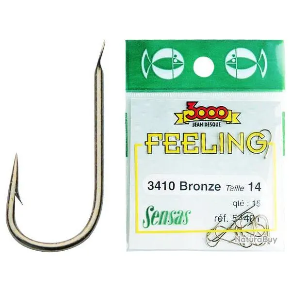 Sachet hameçons sensas 3410 bronze N°22