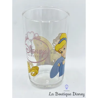 Verre Amora Raiponce Belle Cendrillon Disney Princess moutarde